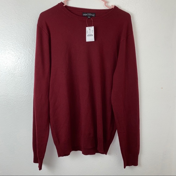 J. Crew Other - NWT men’s J Crew maroon merino wool blend sweater